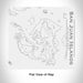 Rendered View of San Juan Islands Washington Map Engraving on 17oz Stainless Steel Insulated Tumbler in White