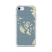 Custom San Juan Islands Washington Map Phone Case in Woodblock