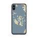 Custom San Juan Islands Washington Map Phone Case in Woodblock