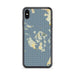Custom San Juan Islands Washington Map Phone Case in Woodblock