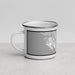 Left View Custom San Leandro California Map Enamel Mug in Classic