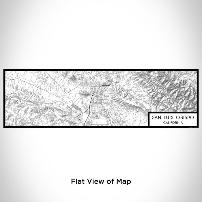 Flat View of Map Custom San Luis Obispo California Map Enamel Mug in Classic