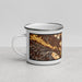 Left View Custom San Luis Obispo California Map Enamel Mug in Ember