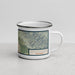 Right View Custom San Luis Obispo California Map Enamel Mug in Woodblock
