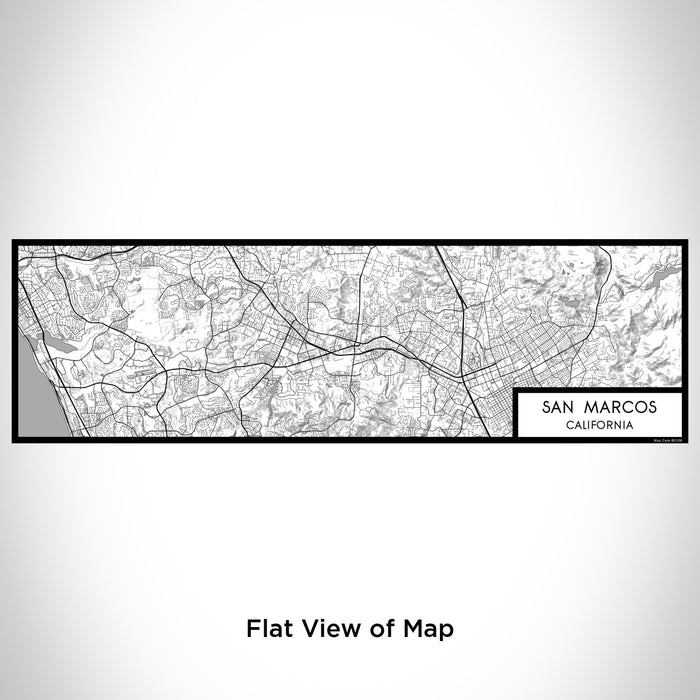 Flat View of Map Custom San Marcos California Map Enamel Mug in Classic