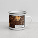 Right View Custom San Marcos California Map Enamel Mug in Ember