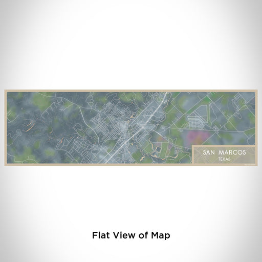 Flat View of Map Custom San Marcos Texas Map Enamel Mug in Afternoon