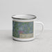 Right View Custom San Marcos Texas Map Enamel Mug in Afternoon