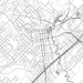 San Marcos Texas Map Print in Classic Style Zoomed In Close Up Showing Details