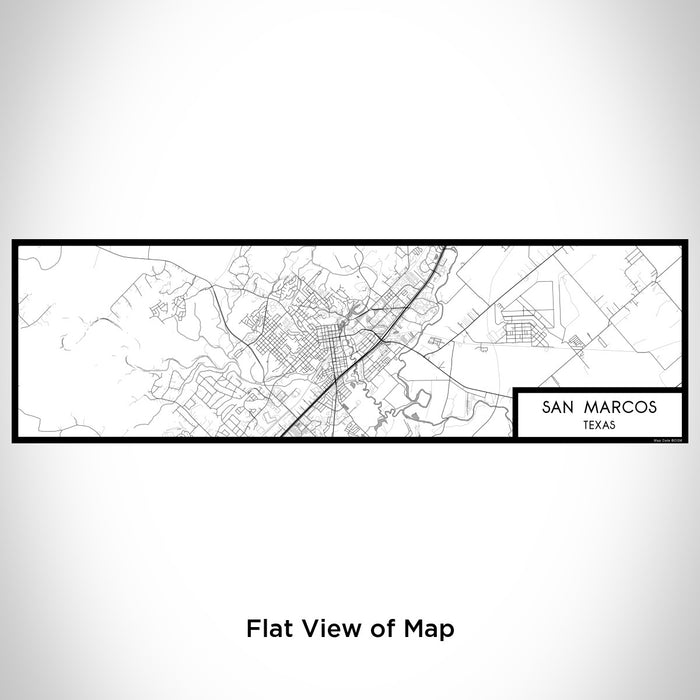 Flat View of Map Custom San Marcos Texas Map Enamel Mug in Classic
