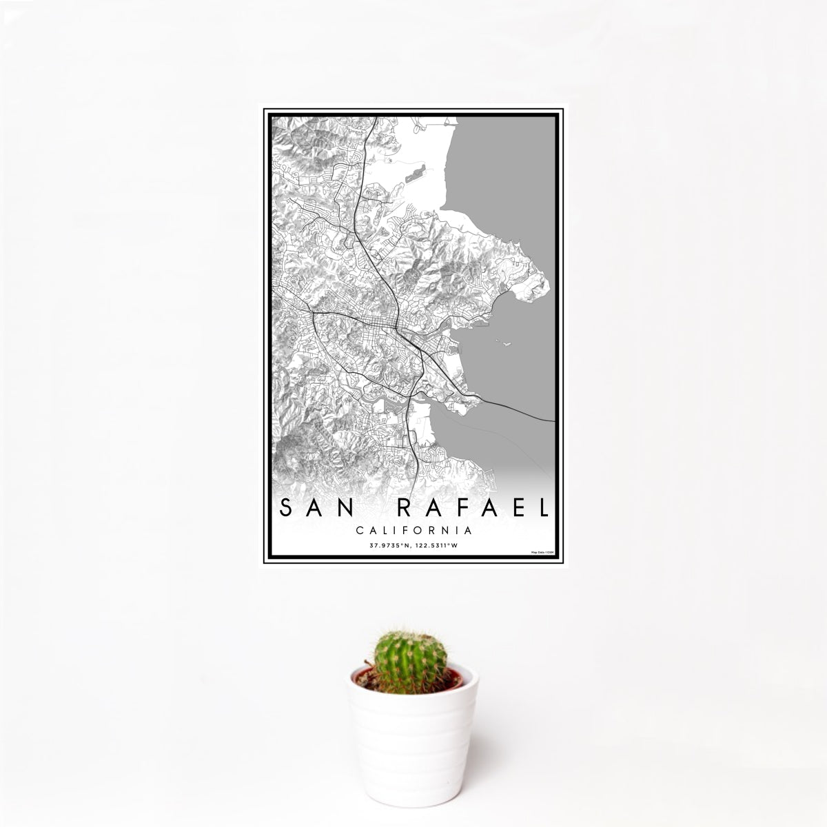 San Rafael - California Map Print in Classic — JACE Maps