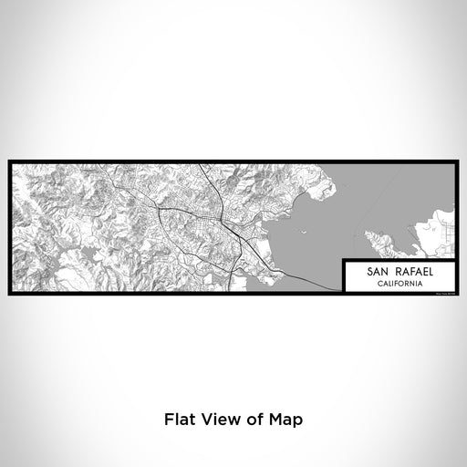Flat View of Map Custom San Rafael California Map Enamel Mug in Classic