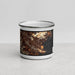 Front View Custom San Rafael California Map Enamel Mug in Ember