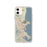 Custom iPhone 11 San Rafael California Map Phone Case in Woodblock
