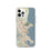 Custom iPhone 12 Pro San Rafael California Map Phone Case in Woodblock