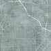 Santa Ana California Map Print in Afternoon Style Zoomed In Close Up Showing Details