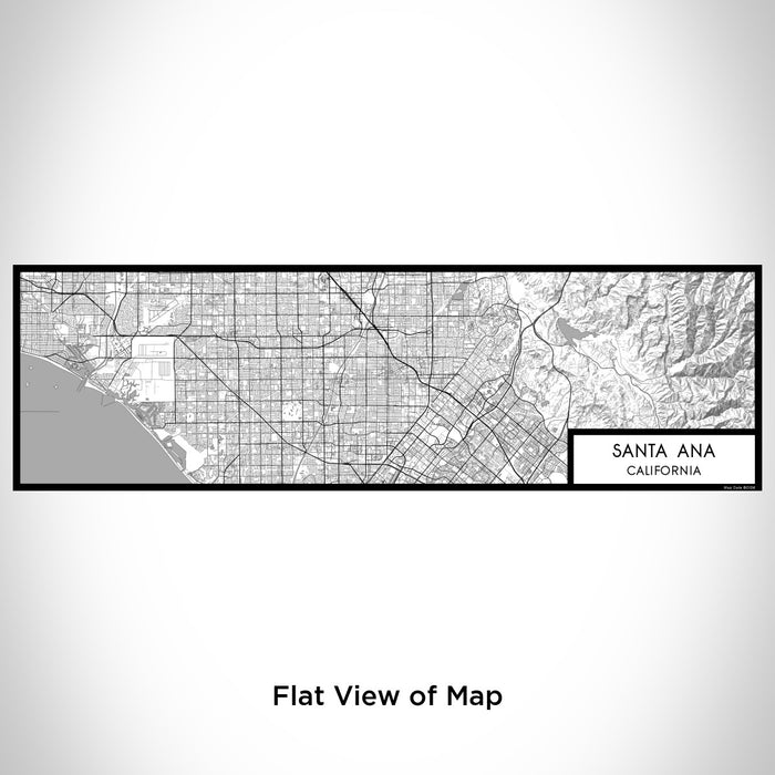 Flat View of Map Custom Santa Ana California Map Enamel Mug in Classic