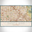 Santa Ana California Map Print Landscape Orientation in Woodblock Style With Shaded Background