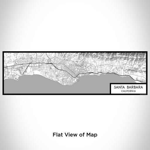 Flat View of Map Custom Santa Barbara California Map Enamel Mug in Classic