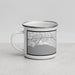 Left View Custom Santa Barbara California Map Enamel Mug in Classic