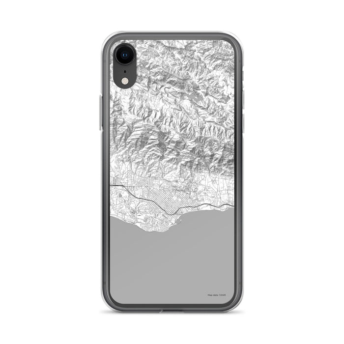Custom Santa Barbara California Map Phone Case in Classic