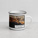 Right View Custom Santa Barbara California Map Enamel Mug in Ember