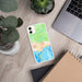 Custom Santa Barbara California Map Phone Case in Watercolor