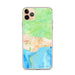 Custom Santa Barbara California Map Phone Case in Watercolor