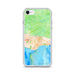 Custom Santa Barbara California Map iPhone SE Phone Case in Watercolor