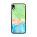 Custom Santa Barbara California Map Phone Case in Watercolor
