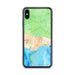 Custom Santa Barbara California Map Phone Case in Watercolor