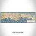 Flat View of Map Custom Santa Barbara California Map Enamel Mug in Woodblock