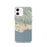 Custom Santa Barbara California Map iPhone 12 Phone Case in Woodblock