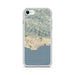 Custom Santa Barbara California Map iPhone SE Phone Case in Woodblock