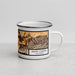 Right View Custom Santa Clarita California Map Enamel Mug in Ember
