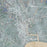 Santa Cruz California Map Print in Afternoon Style Zoomed In Close Up Showing Details