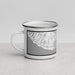 Left View Custom Santa Cruz California Map Enamel Mug in Classic