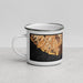 Left View Custom Santa Cruz California Map Enamel Mug in Ember