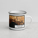 Right View Custom Santa Cruz California Map Enamel Mug in Ember