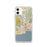 Custom Santa Cruz California Map Phone Case in Woodblock