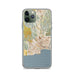 Custom Santa Cruz California Map Phone Case in Woodblock