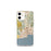 Custom Santa Cruz California Map iPhone 12 mini Phone Case in Woodblock