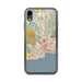 Custom Santa Cruz California Map Phone Case in Woodblock