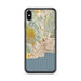 Custom Santa Cruz California Map Phone Case in Woodblock