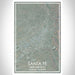 Santa Fe New Mexico Map Print Portrait Orientation in Afternoon Style With Shaded Background