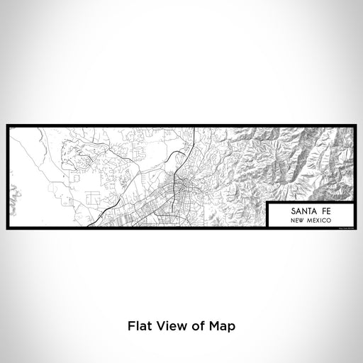 Flat View of Map Custom Santa Fe New Mexico Map Enamel Mug in Classic