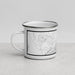 Left View Custom Santa Fe New Mexico Map Enamel Mug in Classic