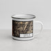 Right View Custom Santa Fe New Mexico Map Enamel Mug in Ember