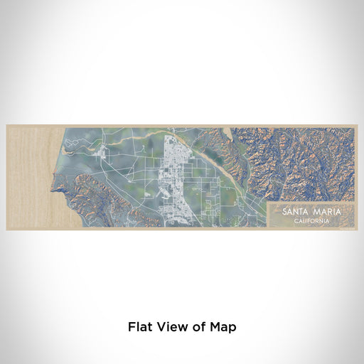 Flat View of Map Custom Santa Maria California Map Enamel Mug in Afternoon