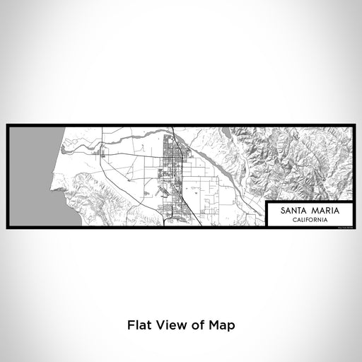 Flat View of Map Custom Santa Maria California Map Enamel Mug in Classic